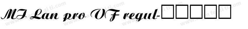 MI Lan pro VF regul字体转换